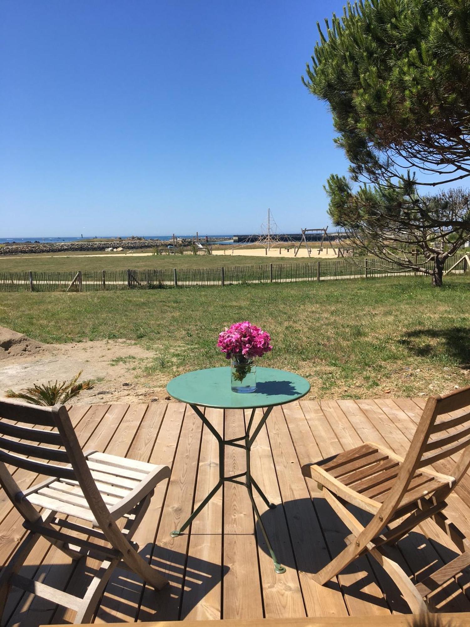 Appart-Studios Vue Mer Panoramique St Guenole Cote Mer Penmarcʼh Kamer foto